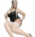 Women's stockings for plus size BELLA 15 DEN Adrian