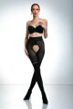 Crotchless tights with gold logo CAT GIRL 30/50 DEN Amour