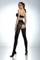 Crotchless tights with gold logo CAT GIRL 30/50 DEN Amour