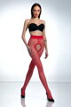 Seductive crotchless shiny tights HIP GLOSS 20 DEN Amour