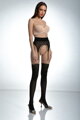 Crotchless erotic tights with lace and dots PIN-UP 40 DEN Amour