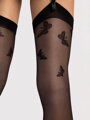 Stockings with butterflies for garter belt O4111 FARFALLE 20 DEN Fiore