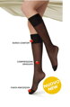 Compression knee socks SUPER COMFORT 20 DEN Golden Lady