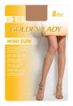 MINI SUN 8 DEN Golden Lady knee socks
