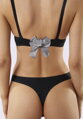 Decorative bow for fastening the bra BA-19 HOUNDSTOOTH Julimex