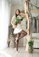 Dotted tights PEBBLE 20 DEN Knittex
