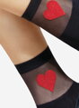 Nylon socks with hearts AMORE 20/60 DEN Lores