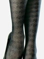 Patterned knee socks with velvet surface DANIELA 40 DEN Lores
