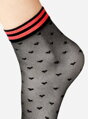 Colorful socks with hearts GIOCO 20 DEN Lores