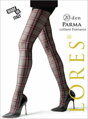 Checkered pantyhose PARMA 20 DEN Lores