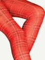 Red checked tights VALENTINA 40 DEN Lores