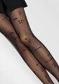 Women's black tights with inscriptions ALLURE D15 40 DEN Marilyn