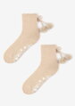 Warm women's socks with pom poms ANGORA ABS TERRY X41 Marilyn