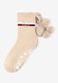 Warm women's socks with pom poms ANGORA ABS TERRY X41 Marilyn