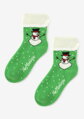 Women's warm socks with snowman ANGORA TERRY X43 Marilyn