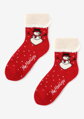 Women's warm socks with snowman ANGORA TERRY X43 Marilyn