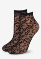 Women's black animal pattern socks C23 Marilyn