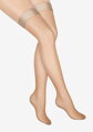 Self-supporting stockings with a satin belt CARING C02 Marilyn