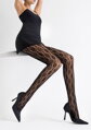 Elegant fishnet tights with a flower pattern CHARLY B15 Marilyn