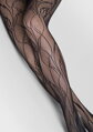Fishnet tights with floral pattern CHARLY F08 Marilyn
