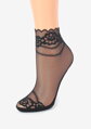 Thin women's socks with a floral pattern FASHION U23 Marilyn