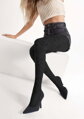 Fancy women's tights with black 3D roses GRACE B04 40 DEN Marilyn
