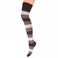 Women’s Over-the-Knee Socks with Cashmere Effect and Striped Pattern ZAZU C69 Marilyn