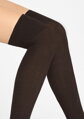 Women’s cotton over-the-knee socks with ribbed pattern ZAZU COTTON A40 Marilyn