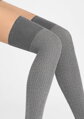 Women’s cotton over-the-knee socks with ribbed pattern ZAZU COTTON A40 Marilyn