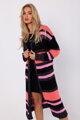 Striped colored cardigan M774 Moe - Model 3