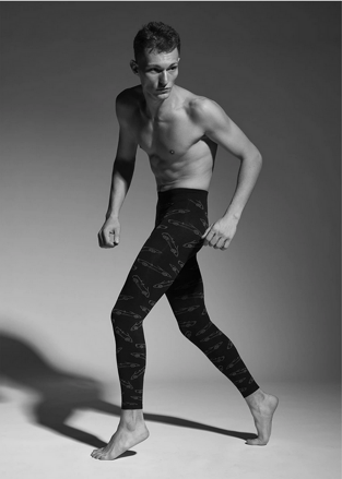 Patterned men's leggings CARS 60 DEN Adrian