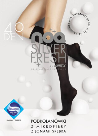Knee socks made of microfiber with silver ions FRESH SILVER 40 DEN Knittex