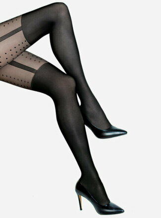 Dotted black tights CATERINA 20/60 DEN Lores