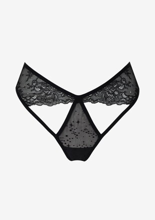 Women's thong with string of pearls PEARLS OF NIGHT 01 POUPEE Marilyn