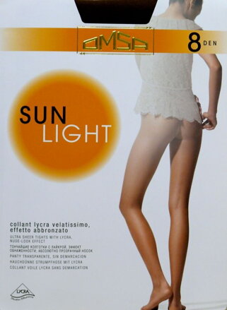 Thin summer tights SUN LIGHT 8 DEN Omsa