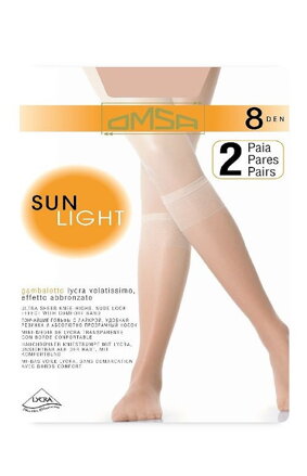 Thin knee socks SUN LIGHT 8 DEN Omsa
