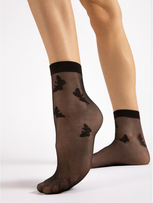 Thin socks with butterflies G 1166 SUMMER 15 DEN Fiore