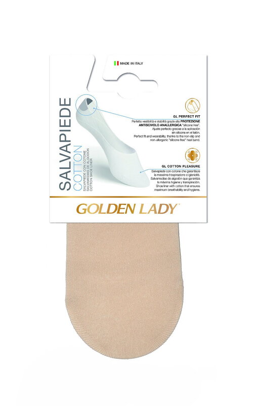 No show socks SALVAPIEDE COTTON 6P A'2 Golden Lady No show socks SALVAPIEDE COTTON 6P A'2 Golden Lady