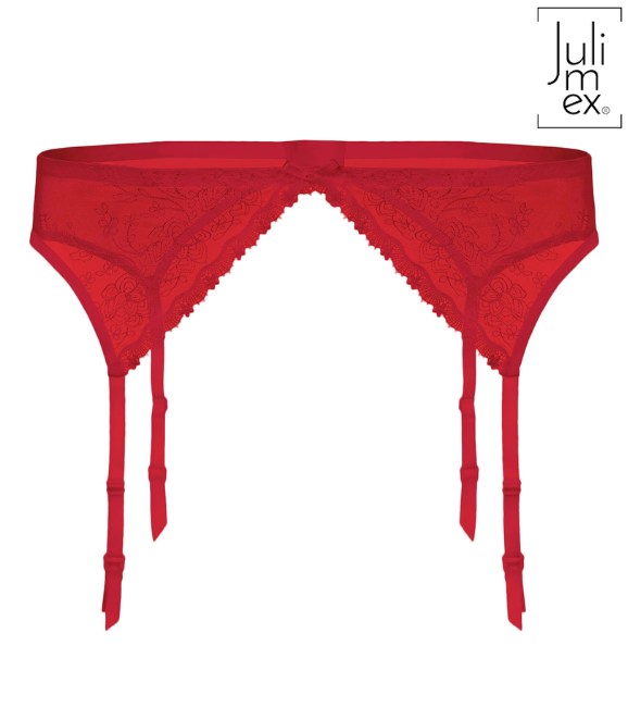 Garter belt with floral pattern ROSE Julimex Garter belt with floral pattern ROSE Julimex