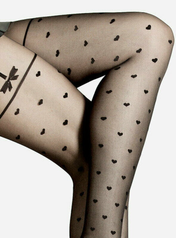 Tights with hearts LOVELY 20 DEN Lores