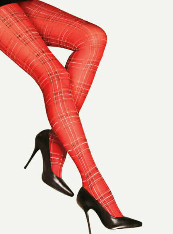 Red checked tights VALENTINA 40 DEN Lores Red checked tights VALENTINA 40 DEN Lores