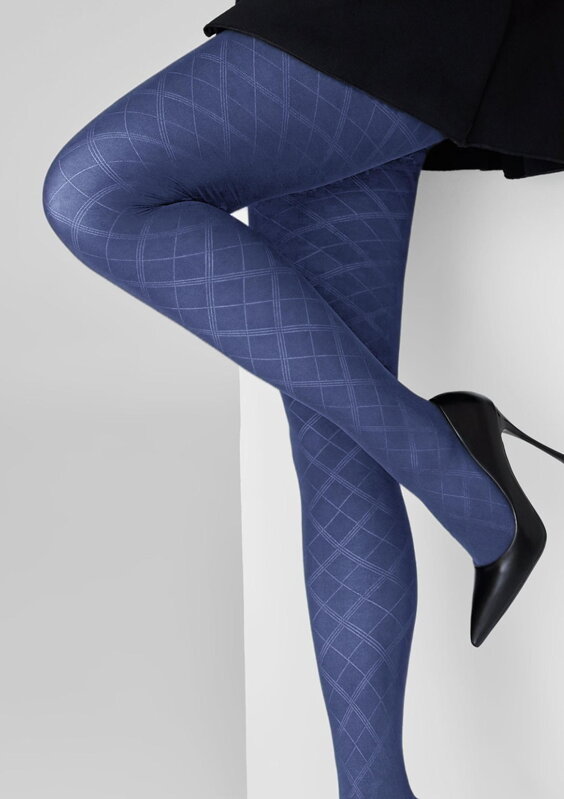 Tights with bold jacquard diamond pattern GRACE F02 Marilyn Tights with bold jacquard diamond pattern GRACE F02 Marilyn