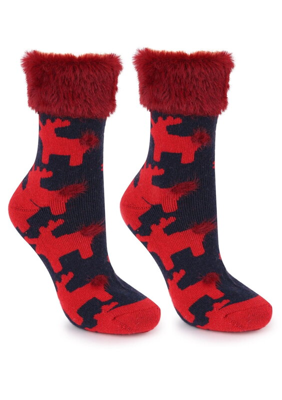 Women's warm socks with fur TERRY R38 Marilyn