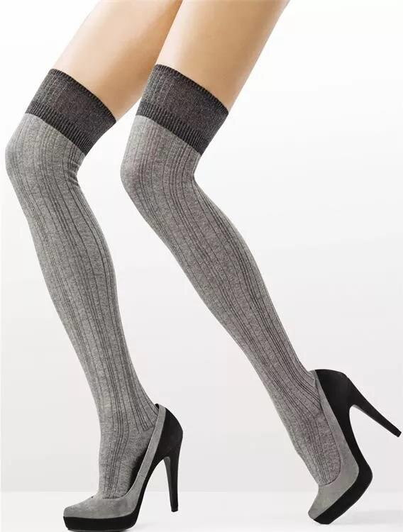 Women’s cotton over-the-knee socks with ribbed pattern ZAZU C99 80 DEN Marilyn Women’s cotton over-the-knee socks with ribbed pattern ZAZU C99 80 DEN Marilyn