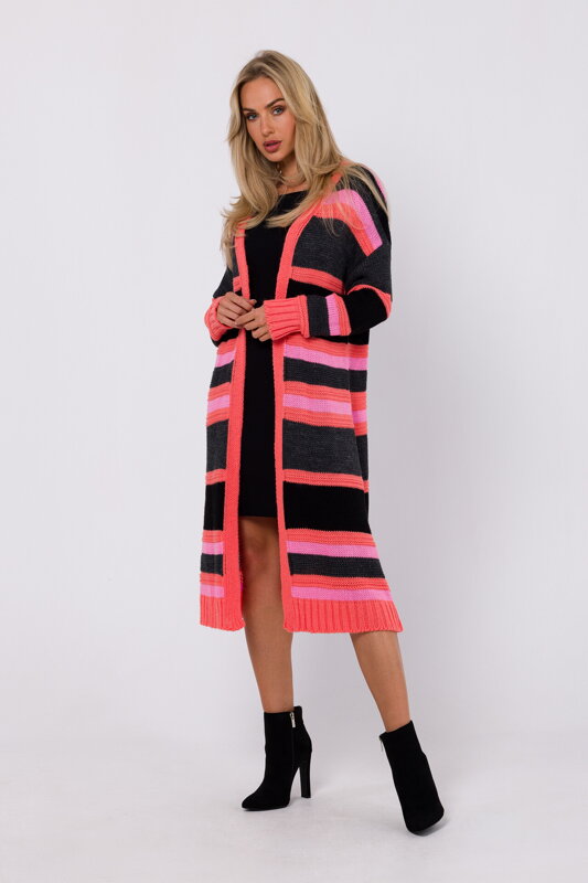 Striped colored cardigan M774 Moe Striped colored cardigan M774 Moe