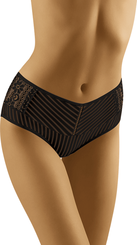 Striped panties eco-PA MAXI Wolbar