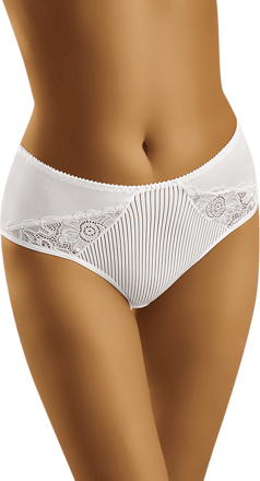Women's striped panties with lace eco-ZI Wolbar