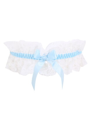 Satin garter with a bow CARMEN Marilyn