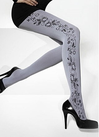 Women's patterned tights LARISSA 50 DEN Adrian