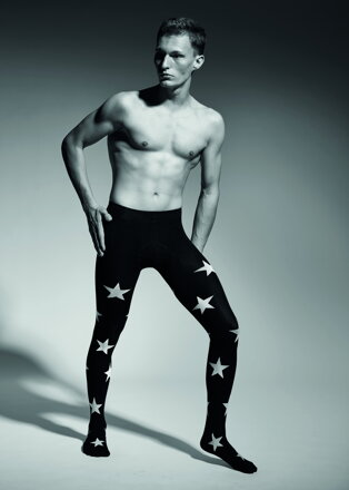 Patterned men's tights STAR 60 DEN Adrian